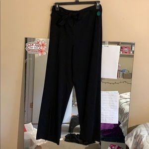 Black Worthington work pants, tie in the front